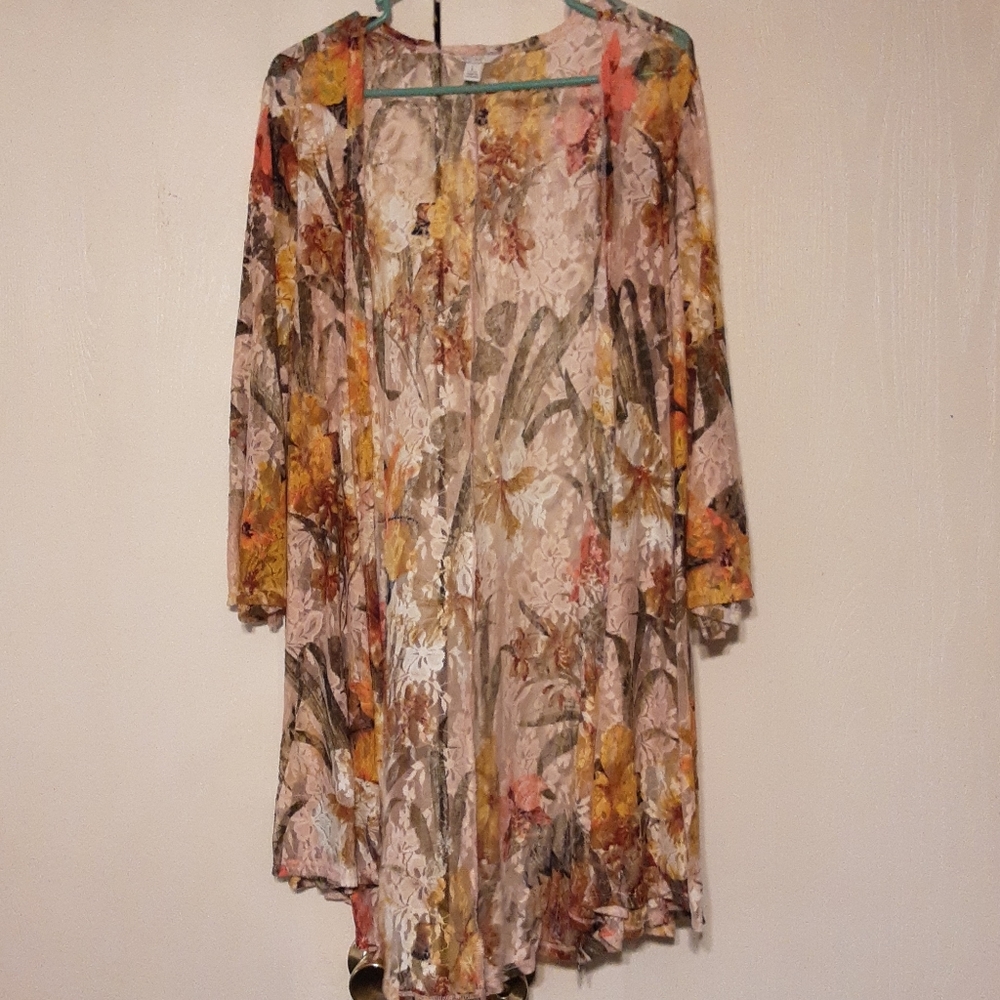 Floral sheer women's cover